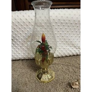 1980 Beacon Electric Christmas Lamp W/Gold Stand